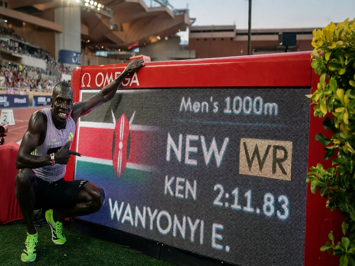 Wanyonyi Erases 27-Year 1,000m Record in Monaco